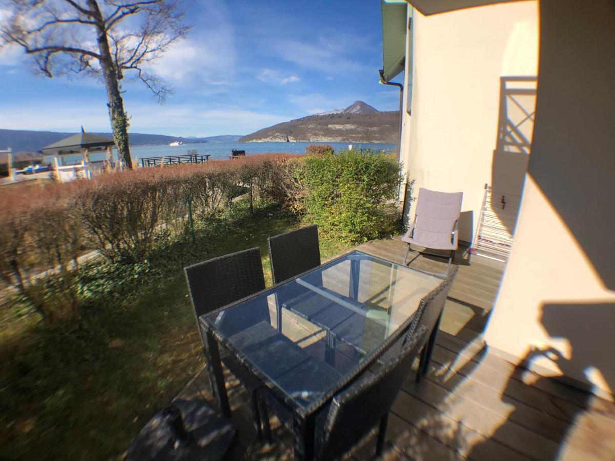 Studio Les Pieds Dans L'Eau Au Bord Du Lac D'Annecy Duingt Exterior foto