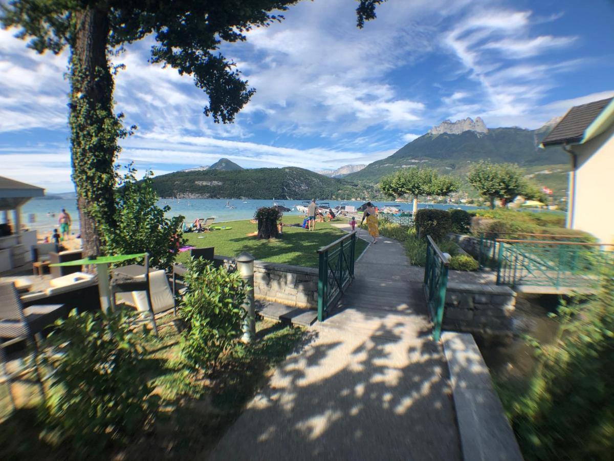 Studio Les Pieds Dans L'Eau Au Bord Du Lac D'Annecy Duingt Exterior foto