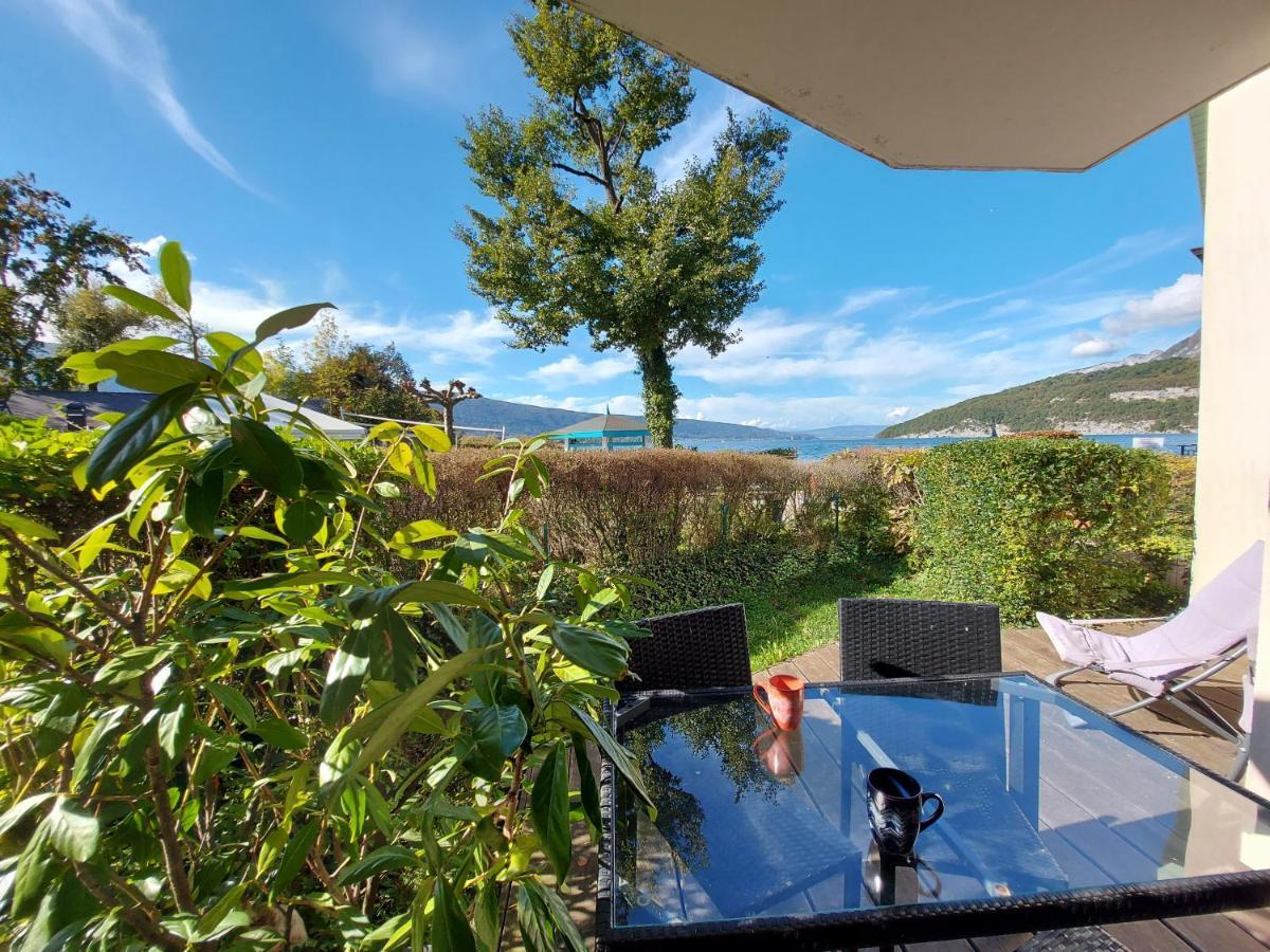 Studio Les Pieds Dans L'Eau Au Bord Du Lac D'Annecy Duingt Exterior foto