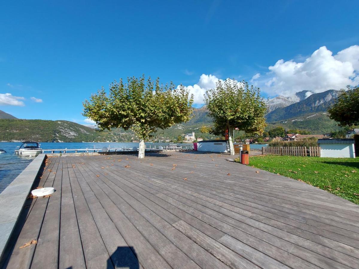 Studio Les Pieds Dans L'Eau Au Bord Du Lac D'Annecy Duingt Exterior foto